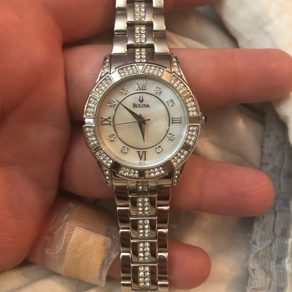 Women's  Crystal Pave Bracelet Watch, 31mm